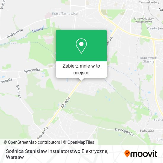 Mapa Sośnica Stanisław Instalatorstwo Elektryczne