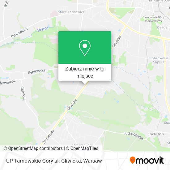 Mapa UP Tarnowskie Góry ul. Gliwicka