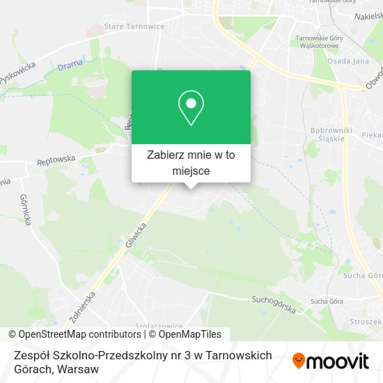 Mapa Zespół Szkolno-Przedszkolny nr 3 w Tarnowskich Górach