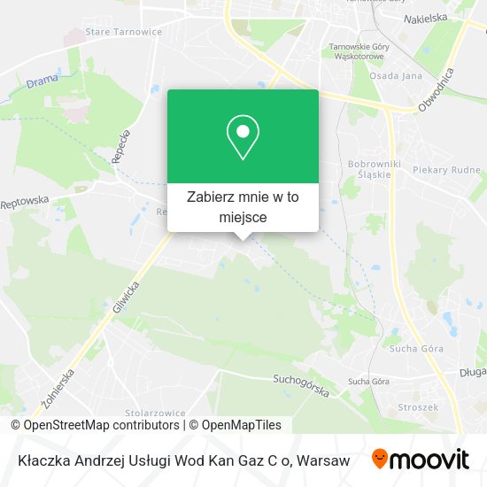 Mapa Kłaczka Andrzej Usługi Wod Kan Gaz C o