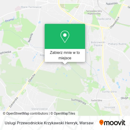 Mapa Uslugi Przewodnickie Krzykawski Henryk