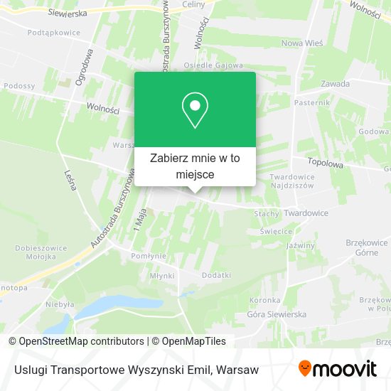 Mapa Uslugi Transportowe Wyszynski Emil