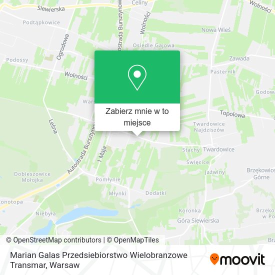 Mapa Marian Galas Przedsiebiorstwo Wielobranzowe Transmar