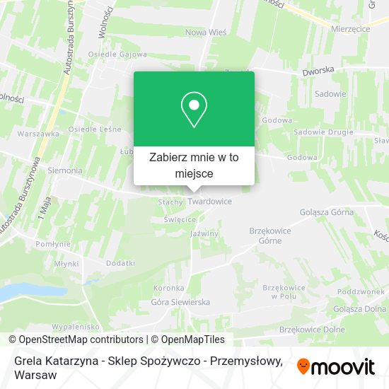 Mapa Grela Katarzyna - Sklep Spożywczo - Przemysłowy