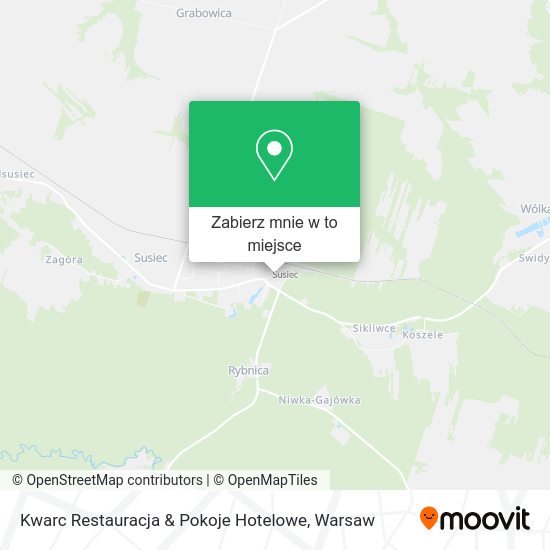 Mapa Kwarc Restauracja & Pokoje Hotelowe