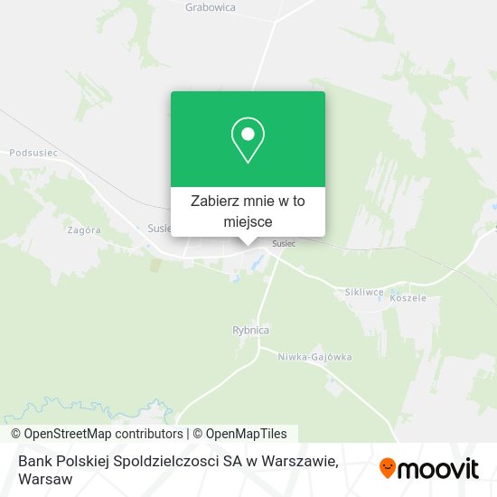 Mapa Bank Polskiej Spoldzielczosci SA w Warszawie