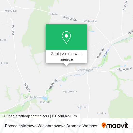 Mapa Przedsiebiorstwo Wielobranzowe Dramex