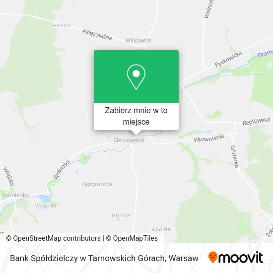 Mapa Bank Spółdzielczy w Tarnowskich Górach