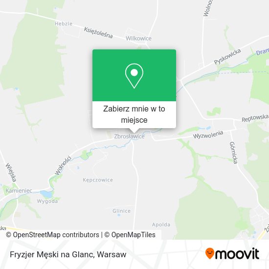 Mapa Fryzjer Męski na Glanc