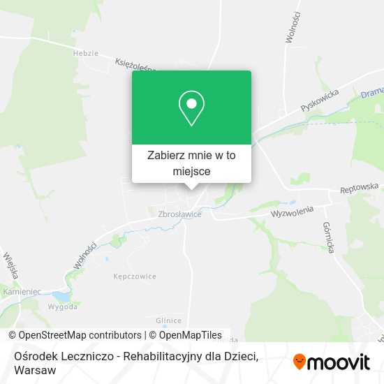 Mapa Ośrodek Leczniczo - Rehabilitacyjny dla Dzieci