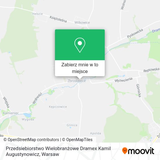 Mapa Przedsiebiorstwo Wielobranżowe Dramex Kamil Augustynowicz