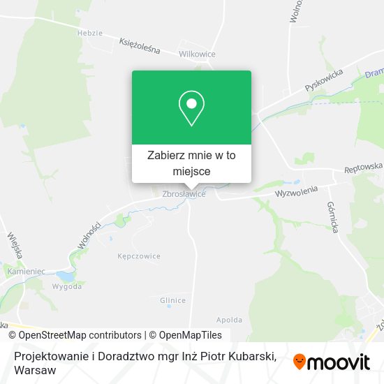 Mapa Projektowanie i Doradztwo mgr Inż Piotr Kubarski