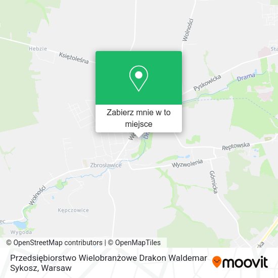 Mapa Przedsiębiorstwo Wielobranżowe Drakon Waldemar Sykosz