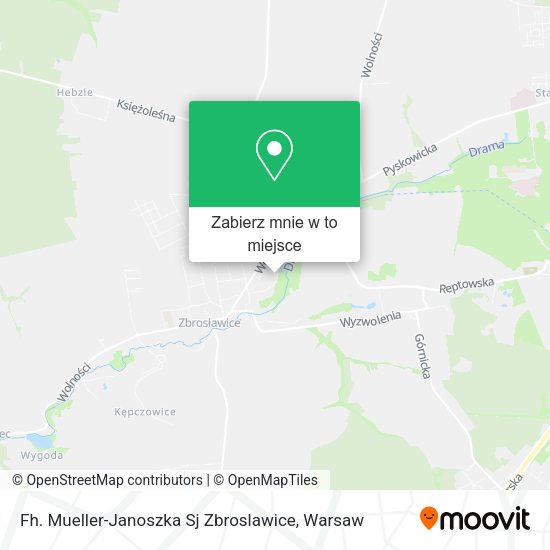 Mapa Fh. Mueller-Janoszka Sj Zbroslawice