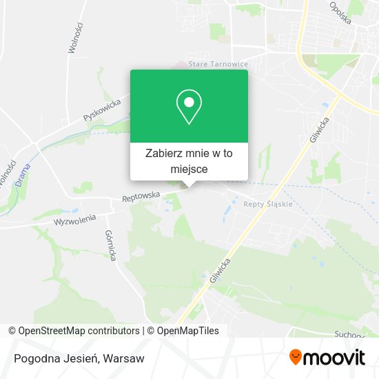 Mapa Pogodna Jesień