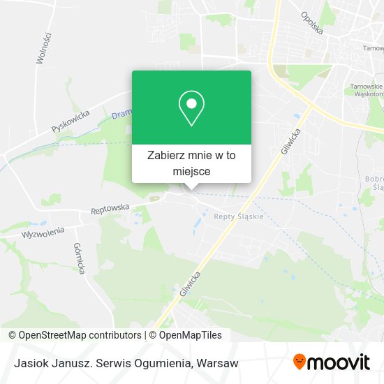 Mapa Jasiok Janusz. Serwis Ogumienia