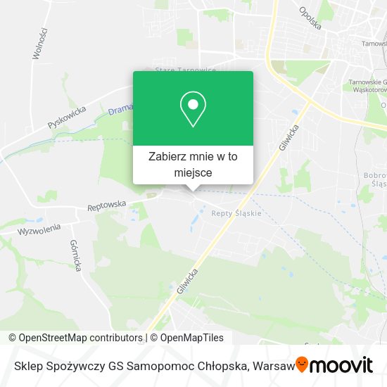 Mapa Sklep Spożywczy GS Samopomoc Chłopska