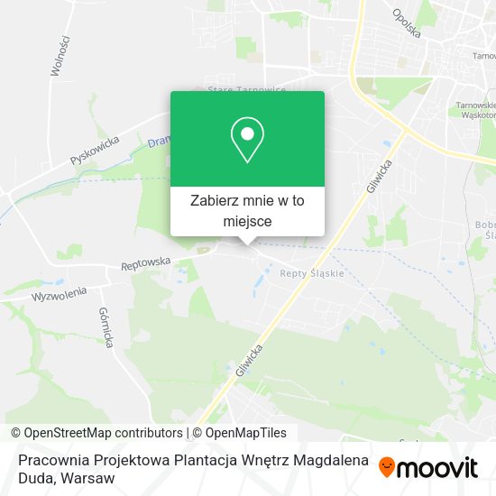 Mapa Pracownia Projektowa Plantacja Wnętrz Magdalena Duda