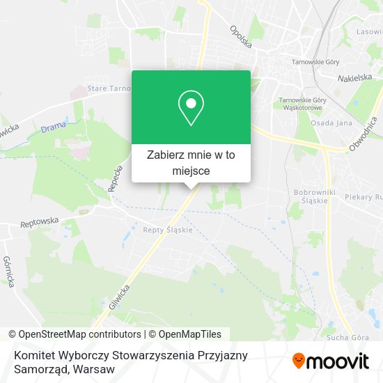 Mapa Komitet Wyborczy Stowarzyszenia Przyjazny Samorząd