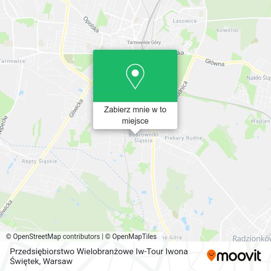 Mapa Przedsiębiorstwo Wielobranżowe Iw-Tour Iwona Świętek