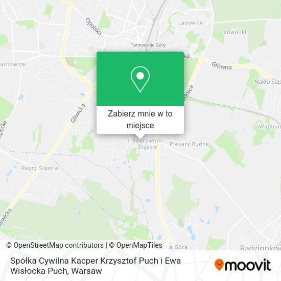 Mapa Spółka Cywilna Kacper Krzysztof Puch i Ewa Wisłocka Puch