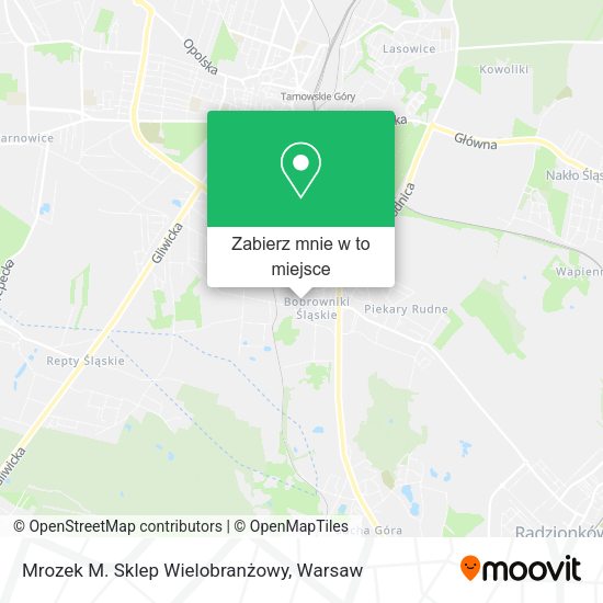 Mapa Mrozek M. Sklep Wielobranżowy