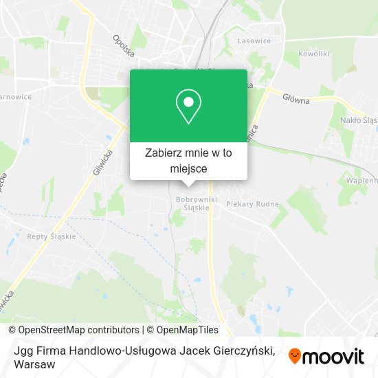 Mapa Jgg Firma Handlowo-Usługowa Jacek Gierczyński