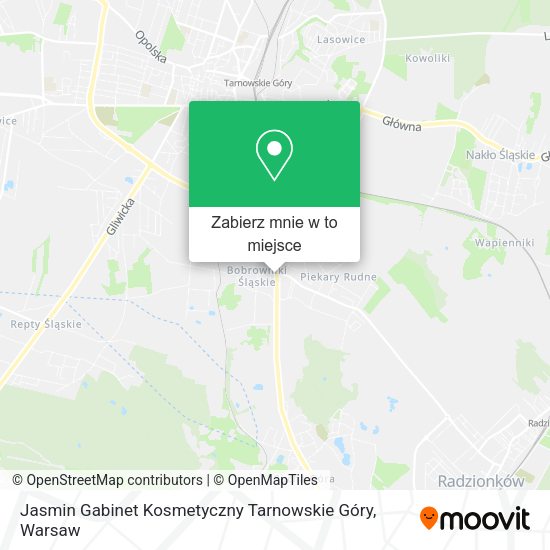 Mapa Jasmin Gabinet Kosmetyczny Tarnowskie Góry