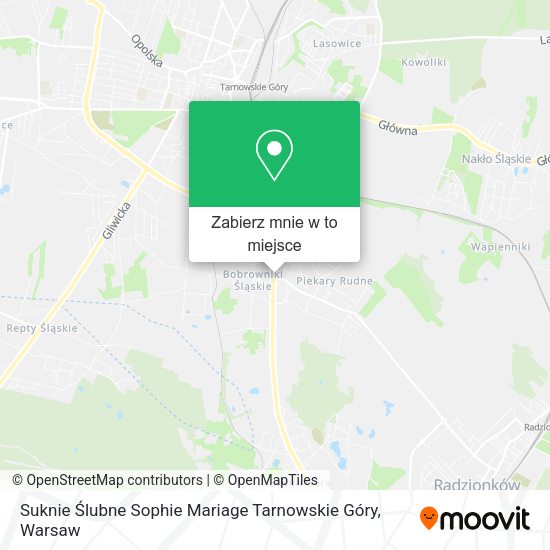 Mapa Suknie Ślubne Sophie Mariage Tarnowskie Góry