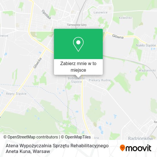 Mapa Atena Wypożyczalnia Sprzętu Rehabilitacyjnego Aneta Kuna