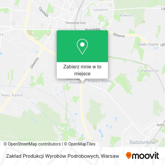 Mapa Zakład Produkcji Wyrobów Podrobowych