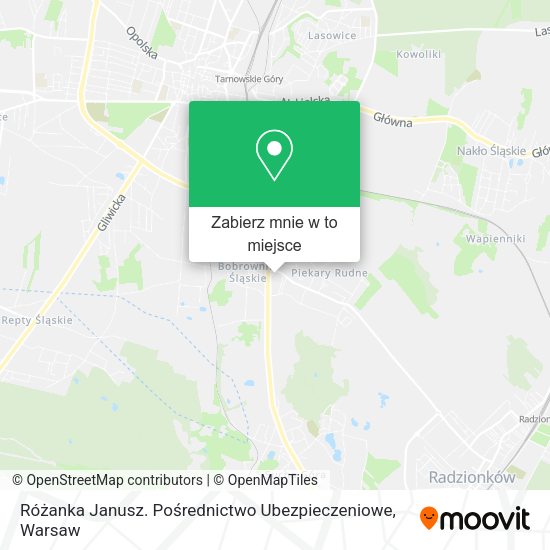 Mapa Różanka Janusz. Pośrednictwo Ubezpieczeniowe