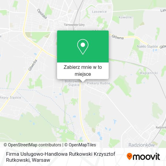 Mapa Firma Usługowo-Handlowa Rutkowski Krzysztof Rutkowski