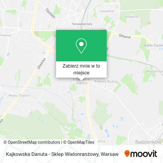 Mapa Kajkowska Danuta - Sklep Wielonranżowy