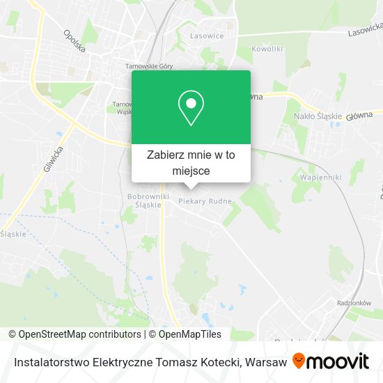 Mapa Instalatorstwo Elektryczne Tomasz Kotecki