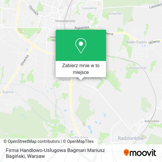 Mapa Firma Handlowo-Usługowa Bagmari Mariusz Bagiński