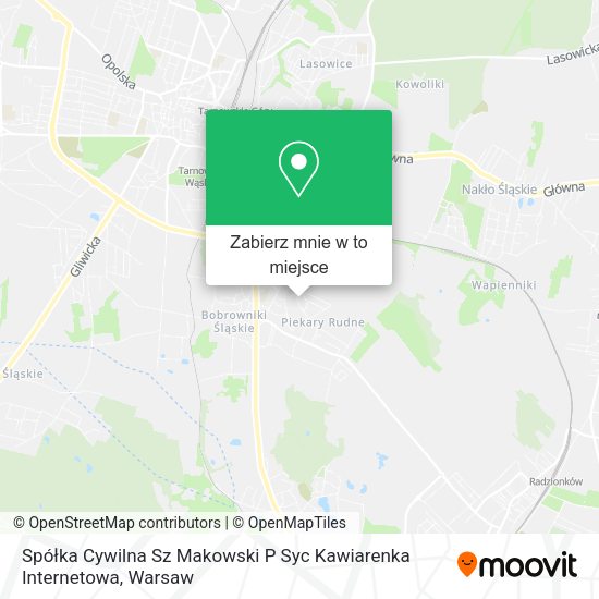 Mapa Spółka Cywilna Sz Makowski P Syc Kawiarenka Internetowa