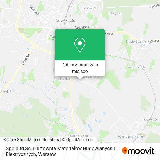 Mapa Spolbud Sc. Hurtownia Materiałów Budowlanych i Elektrycznych