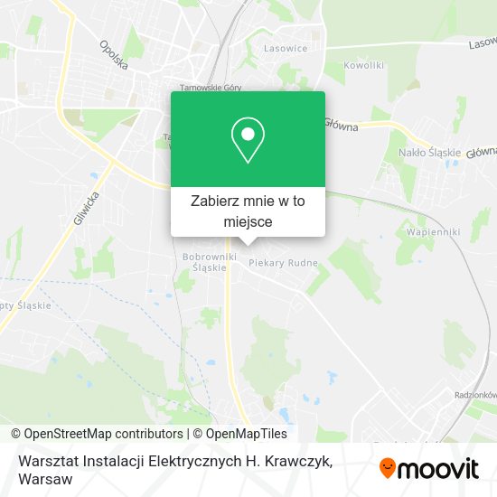 Mapa Warsztat Instalacji Elektrycznych H. Krawczyk