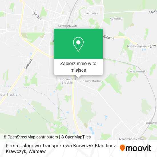 Mapa Firma Usługowo Transportowa Krawczyk Klaudiusz Krawczyk