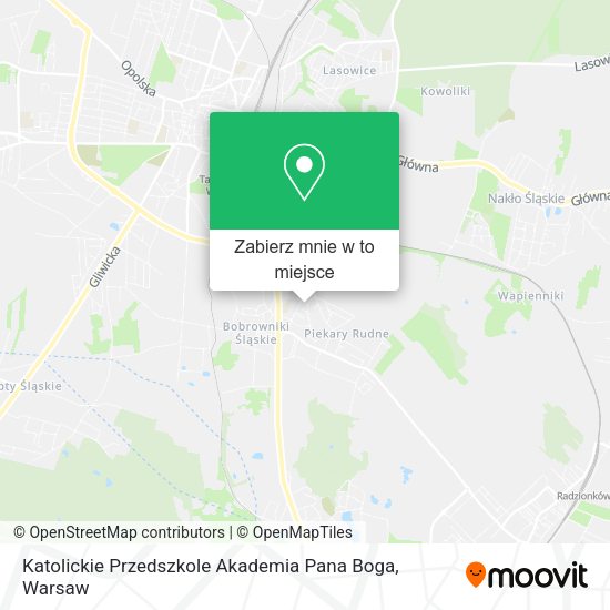 Mapa Katolickie Przedszkole Akademia Pana Boga