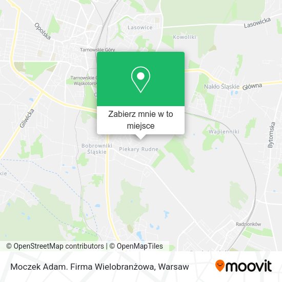 Mapa Moczek Adam. Firma Wielobranżowa