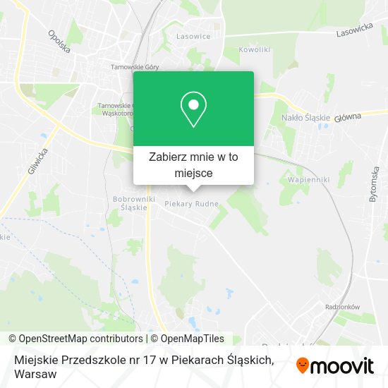 Mapa Miejskie Przedszkole nr 17 w Piekarach Śląskich