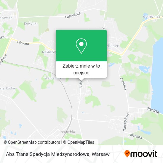 Mapa Abs Trans Spedycja Miedzynarodowa