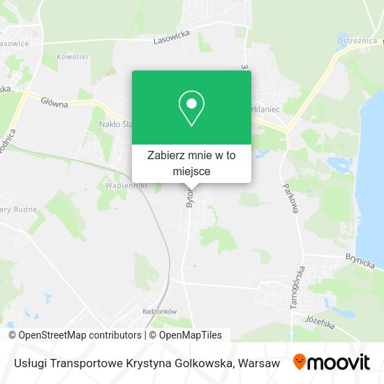 Mapa Usługi Transportowe Krystyna Golkowska