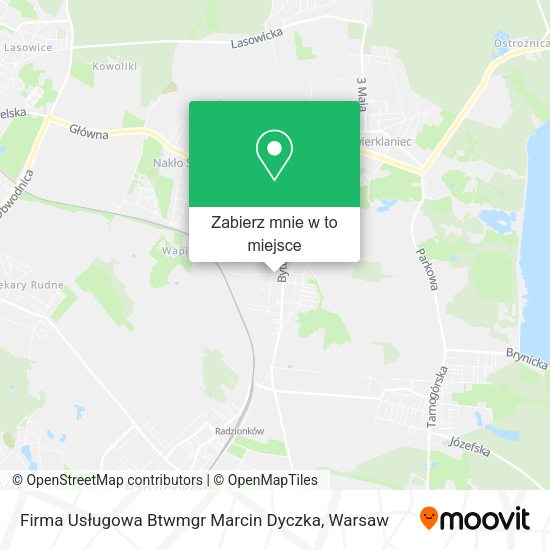 Mapa Firma Usługowa Btwmgr Marcin Dyczka