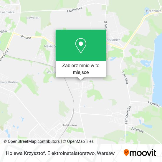 Mapa Holewa Krzysztof. Elektroinstalatorstwo