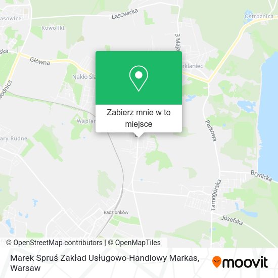 Mapa Marek Spruś Zakład Usługowo-Handlowy Markas