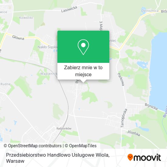 Mapa Przedsiebiorstwo Handlowo Uslugowe Wiola