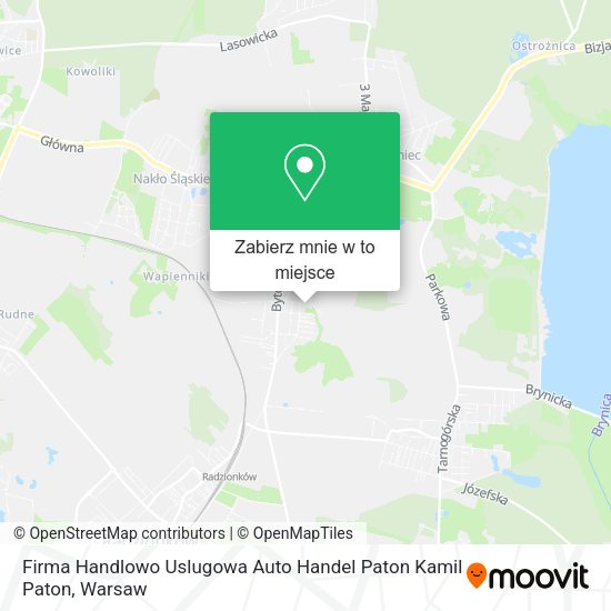 Mapa Firma Handlowo Uslugowa Auto Handel Paton Kamil Paton